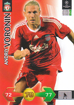 Andriy Voronin Liverpool 2009/10 Panini Super Strikes CL #201